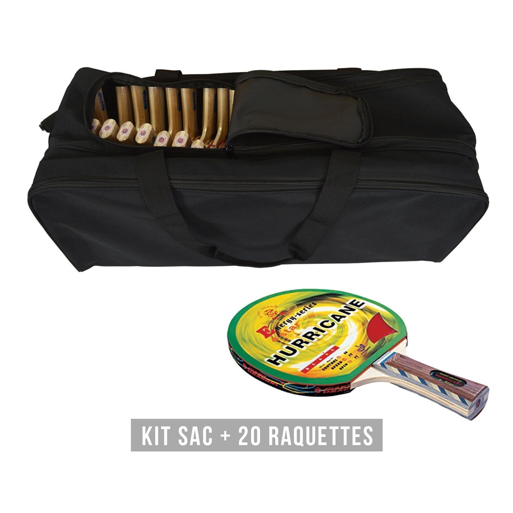 Racket kit (bag + 20 rackets) Sporti Hurricane