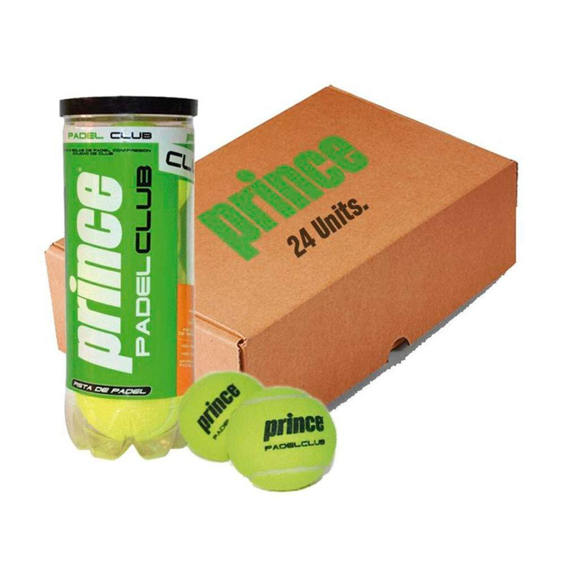 Tube of 3 balls from padel Prince Padel Club CAN