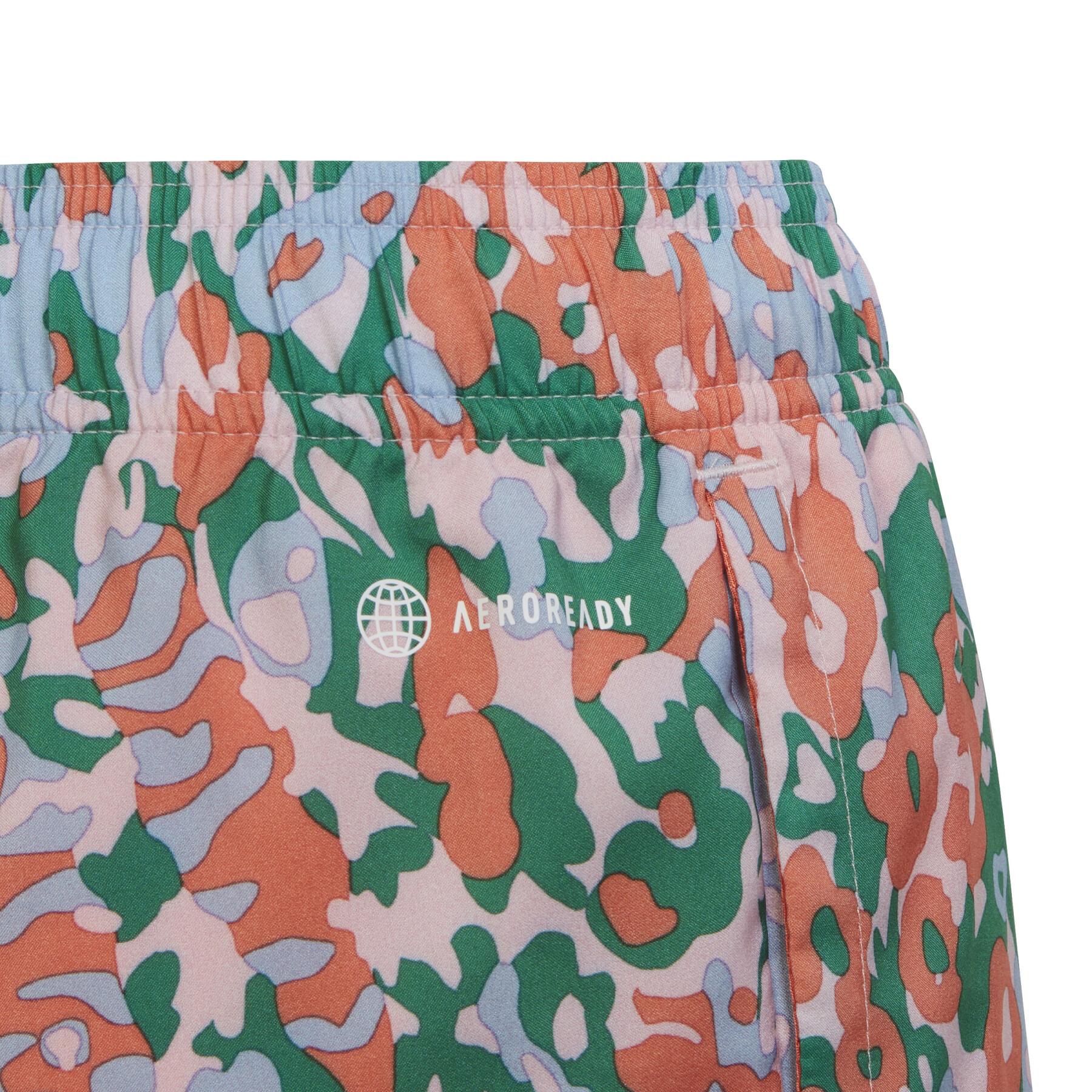 Printed shorts for girls adidas Essentials Seasonal Aeroready