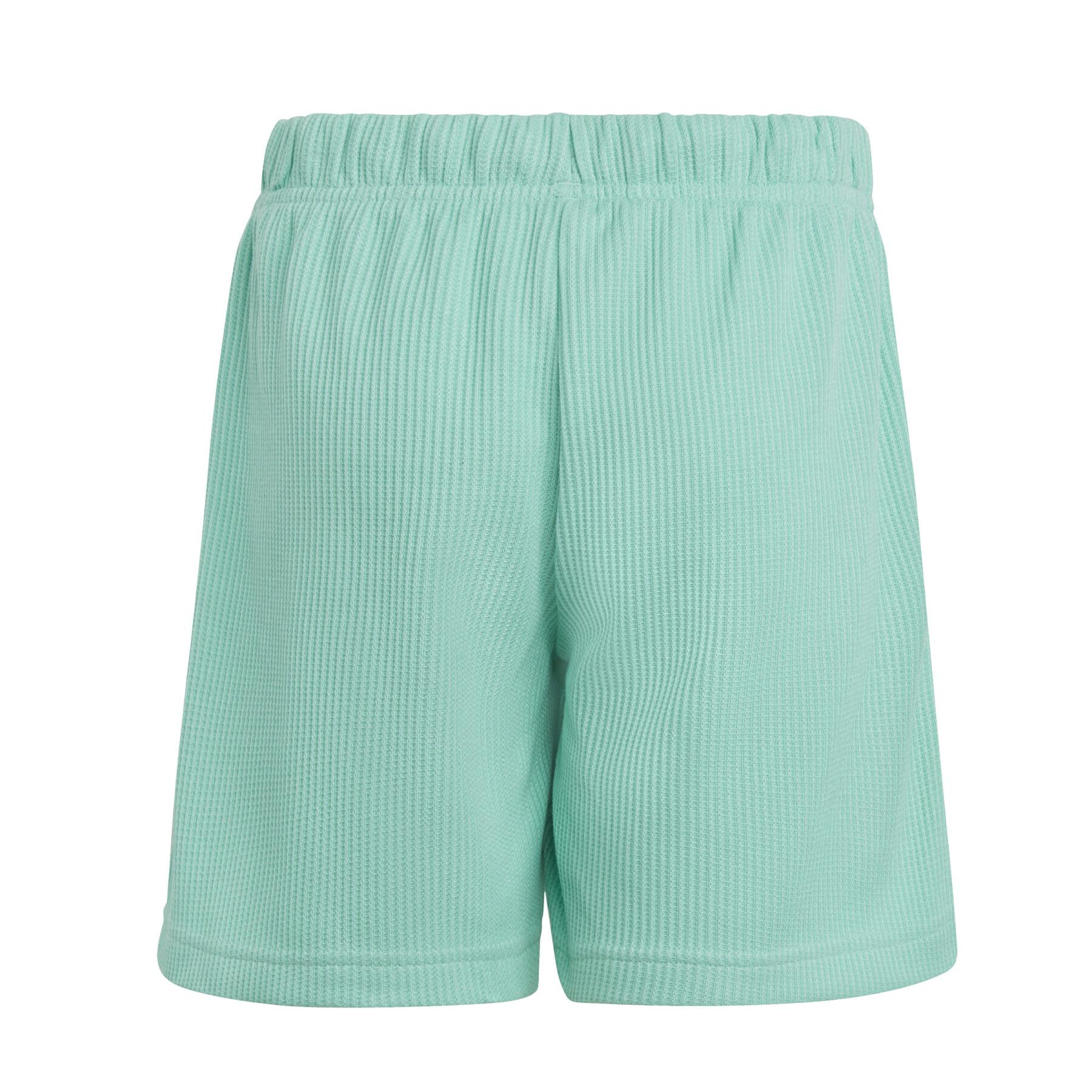 Loose shorts in waffle mesh for girls adidas Lounge