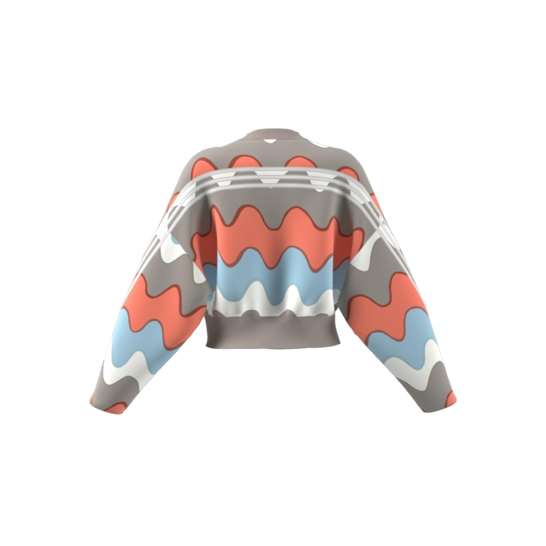 Sweatshirt woman adidas Marimekko Future Icons 3-Stripes