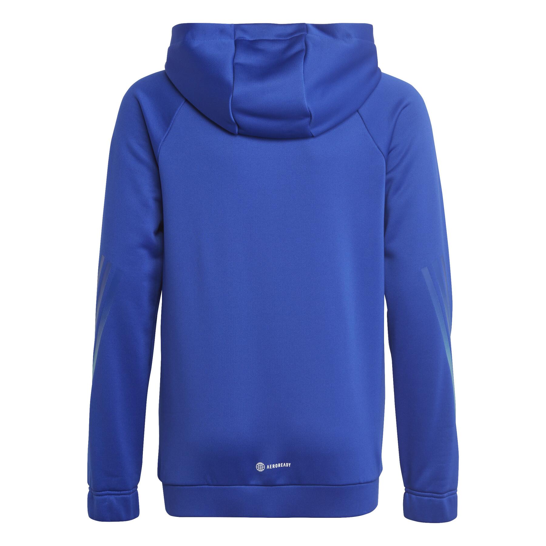Children's hoodie adidas 3-Stripes Icons Aeroready