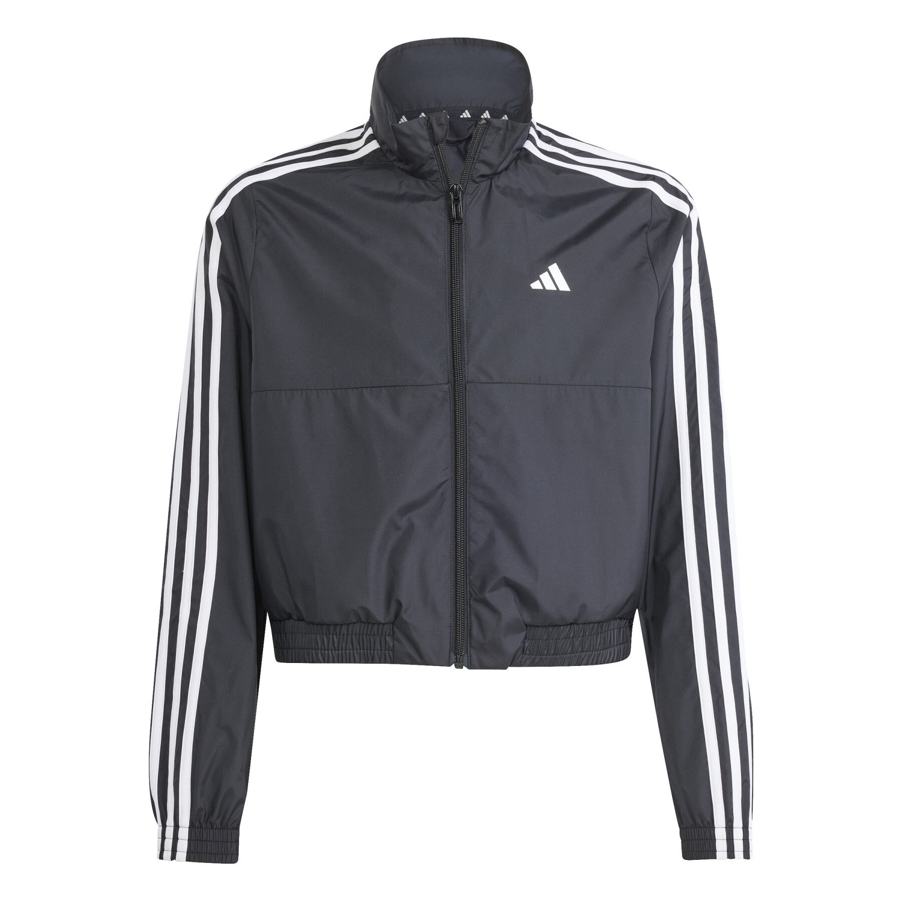 Girl's zip-up hooded tracksuit jacket adidas Essentials