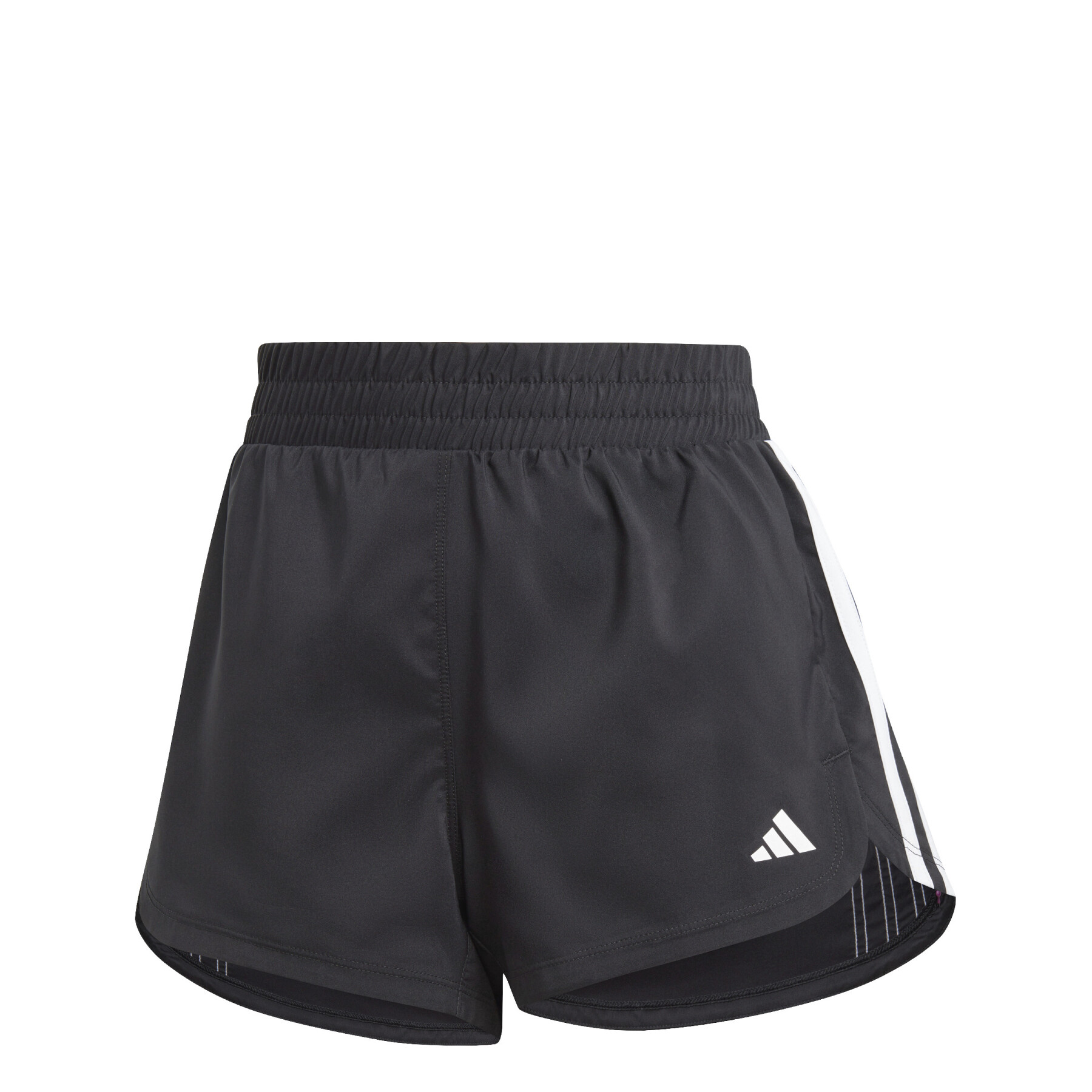 Women's medium training shorts adidas Pacer Pacer 3 Stripes Woven