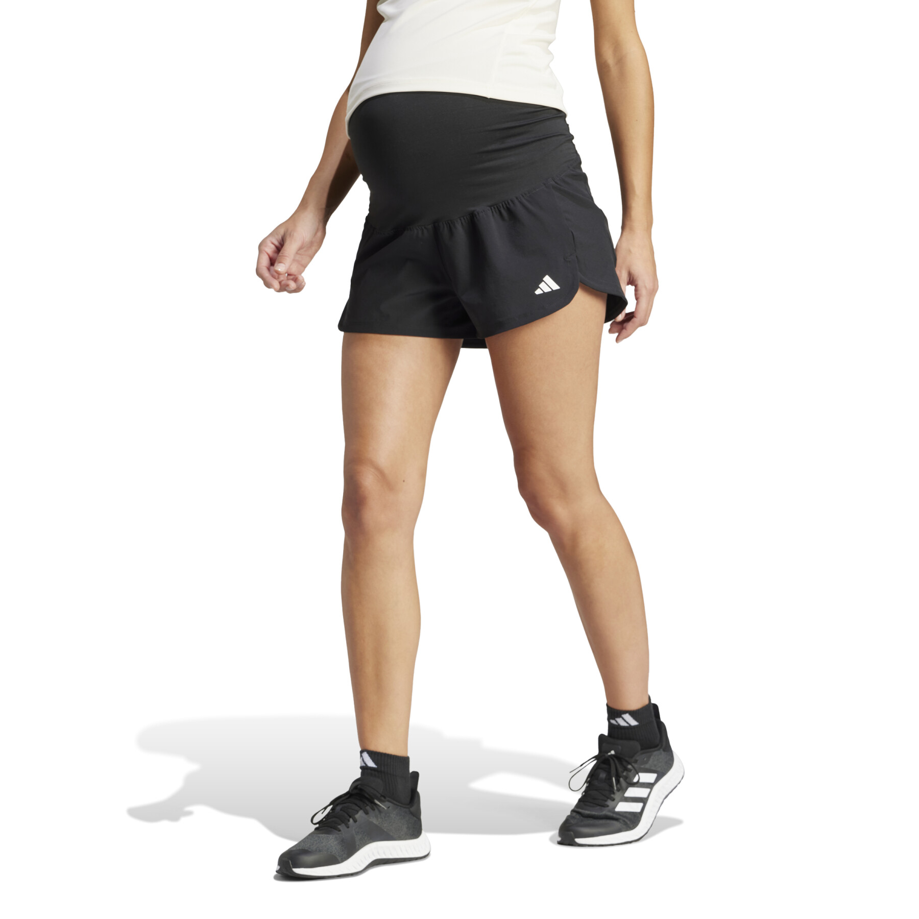 Women's woven stretch shorts adidas Pacer Maternity