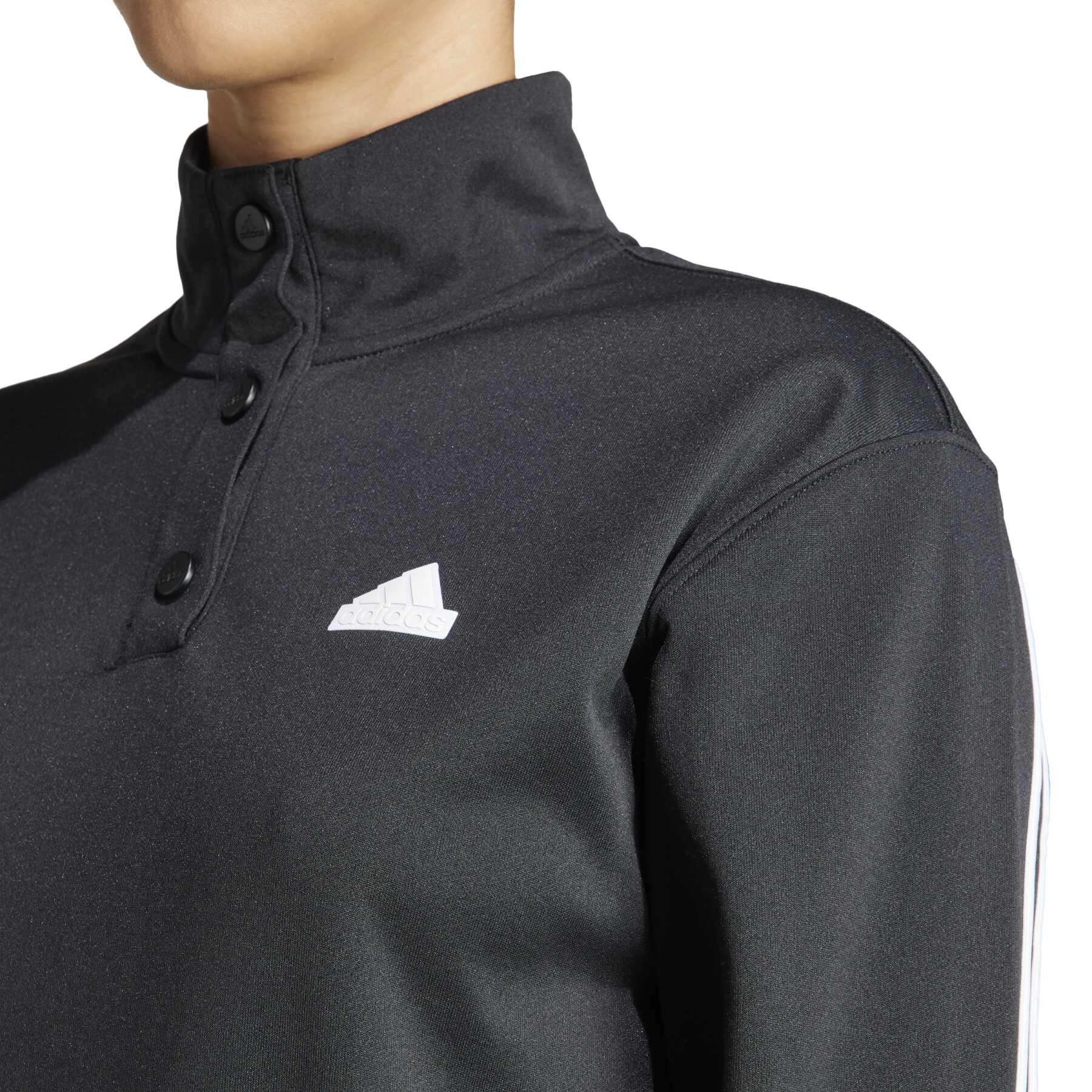 Women's sweat jacket adidas Iconic Warpping 3-Stripes Snap