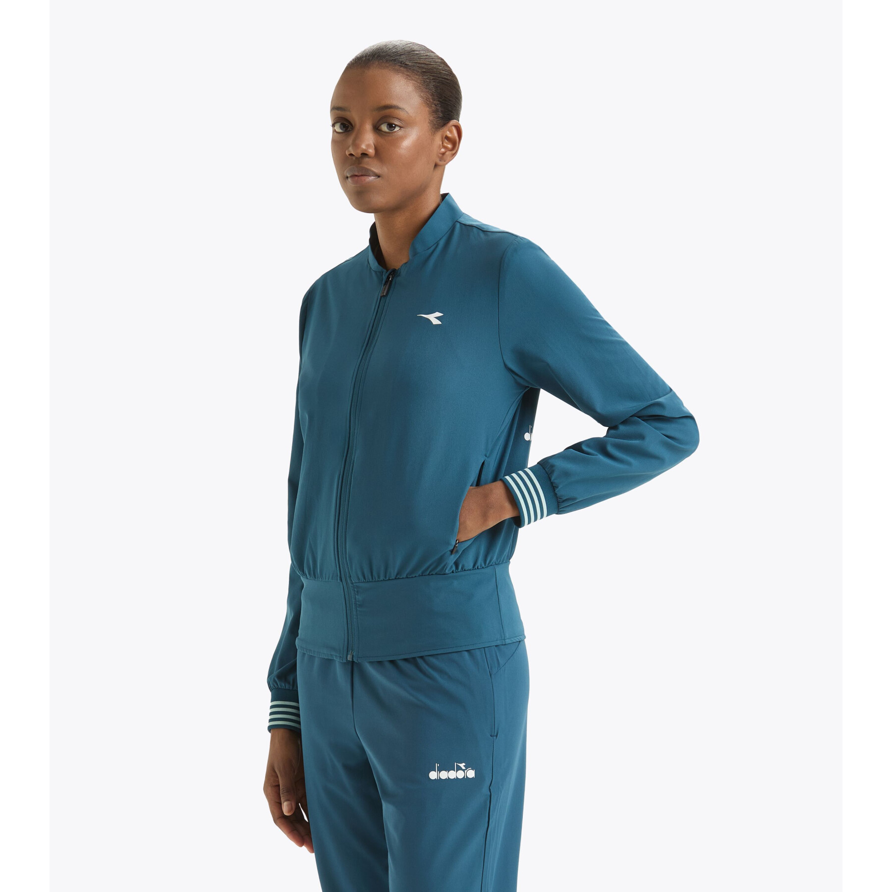 Women's zip-up tennis sweatshirt Diadora Icon
