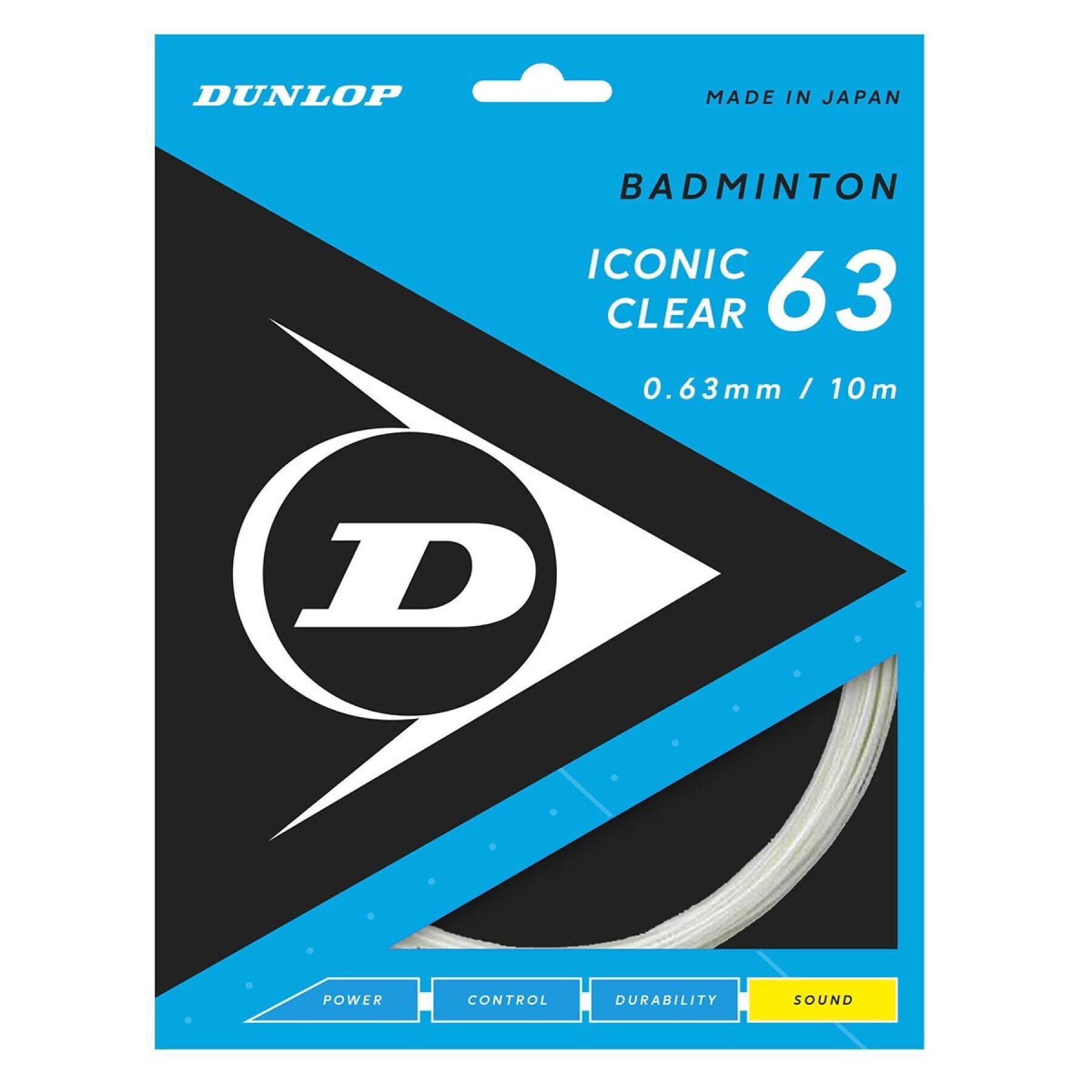 Badminton strings Dunlop Iconic Clear 10 m