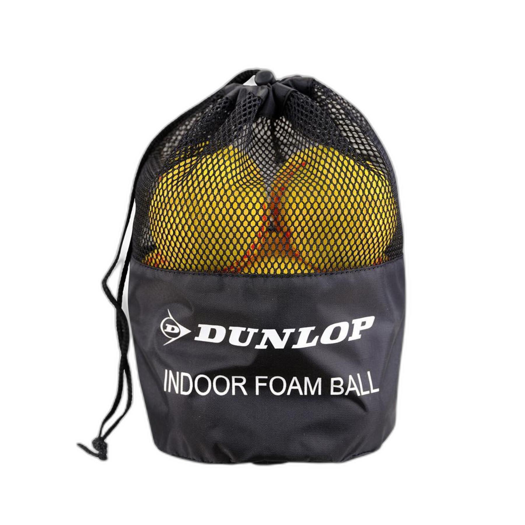 Lot of 12 tennis balls Dunlop Indoor Foam