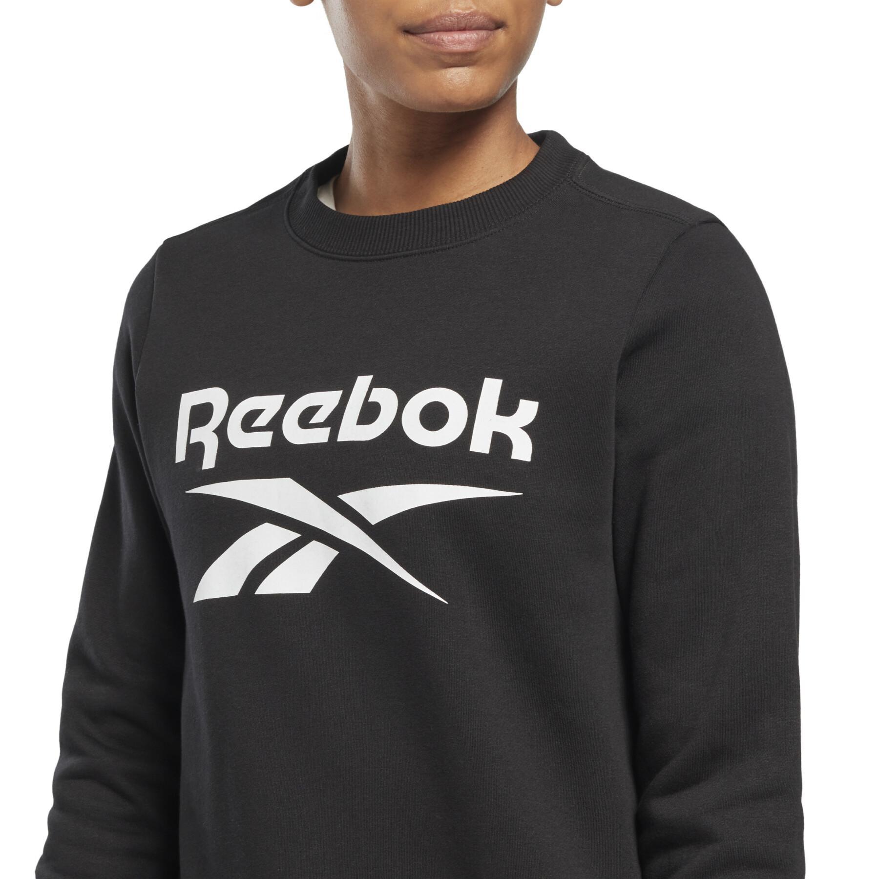 Women's fleece crew neck sweatshirt Reebok Identity Big Logo