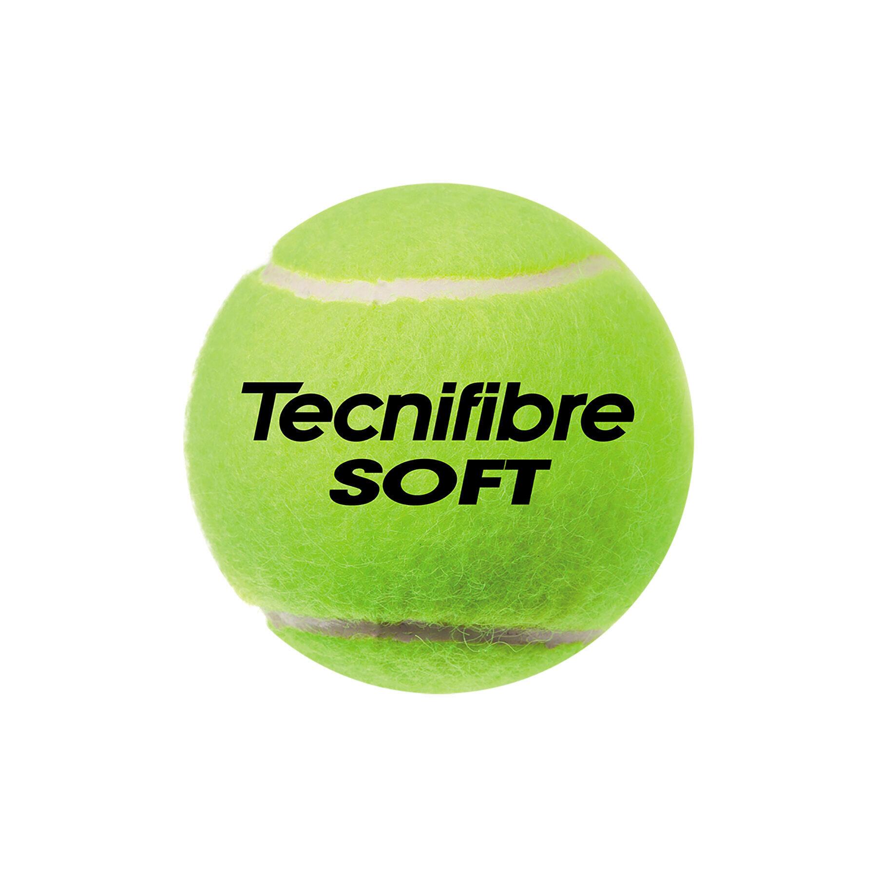 Set of 3 tennis balls Tecnifibre Soft