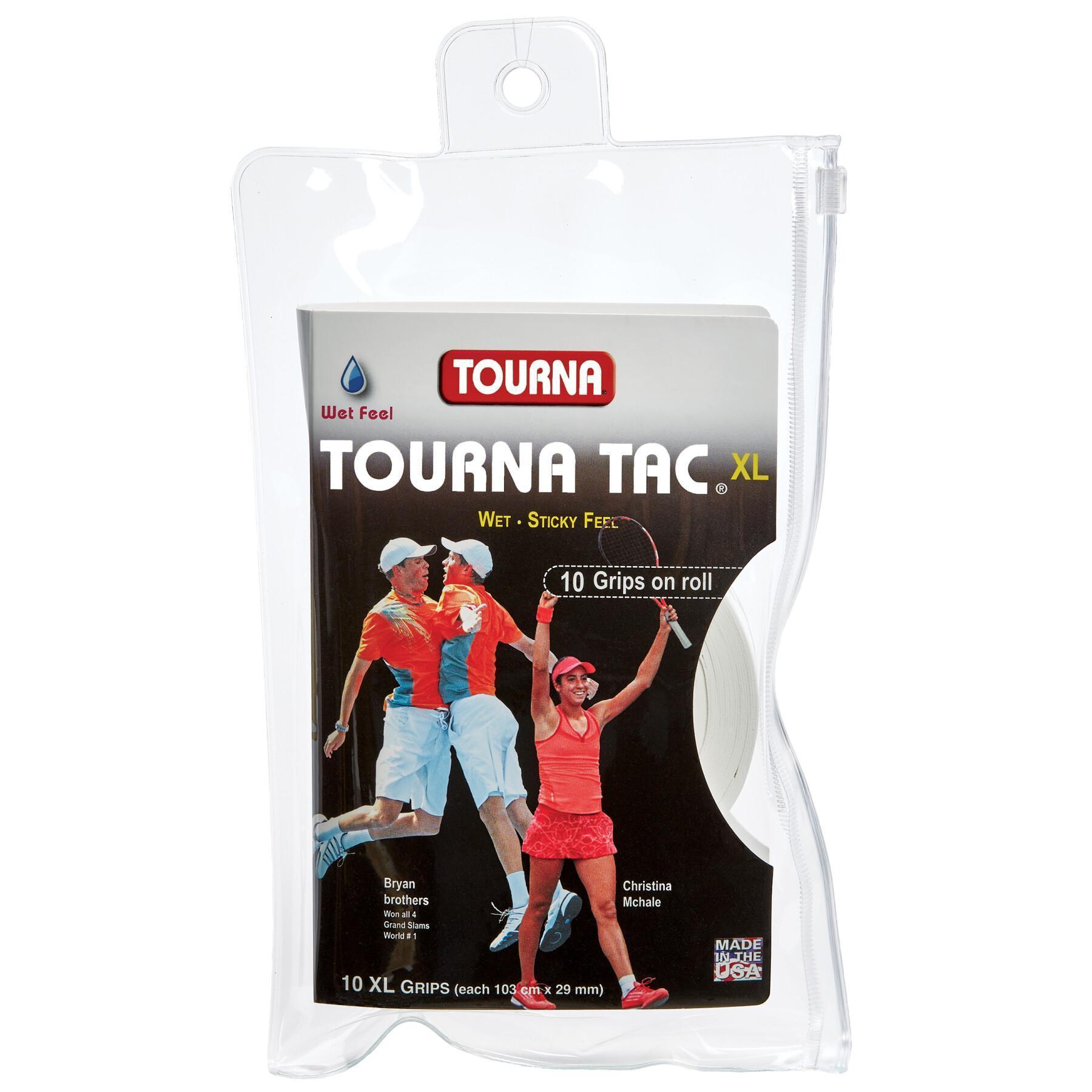 Blister of 10 tennis overgrips Tourna Grip Tac