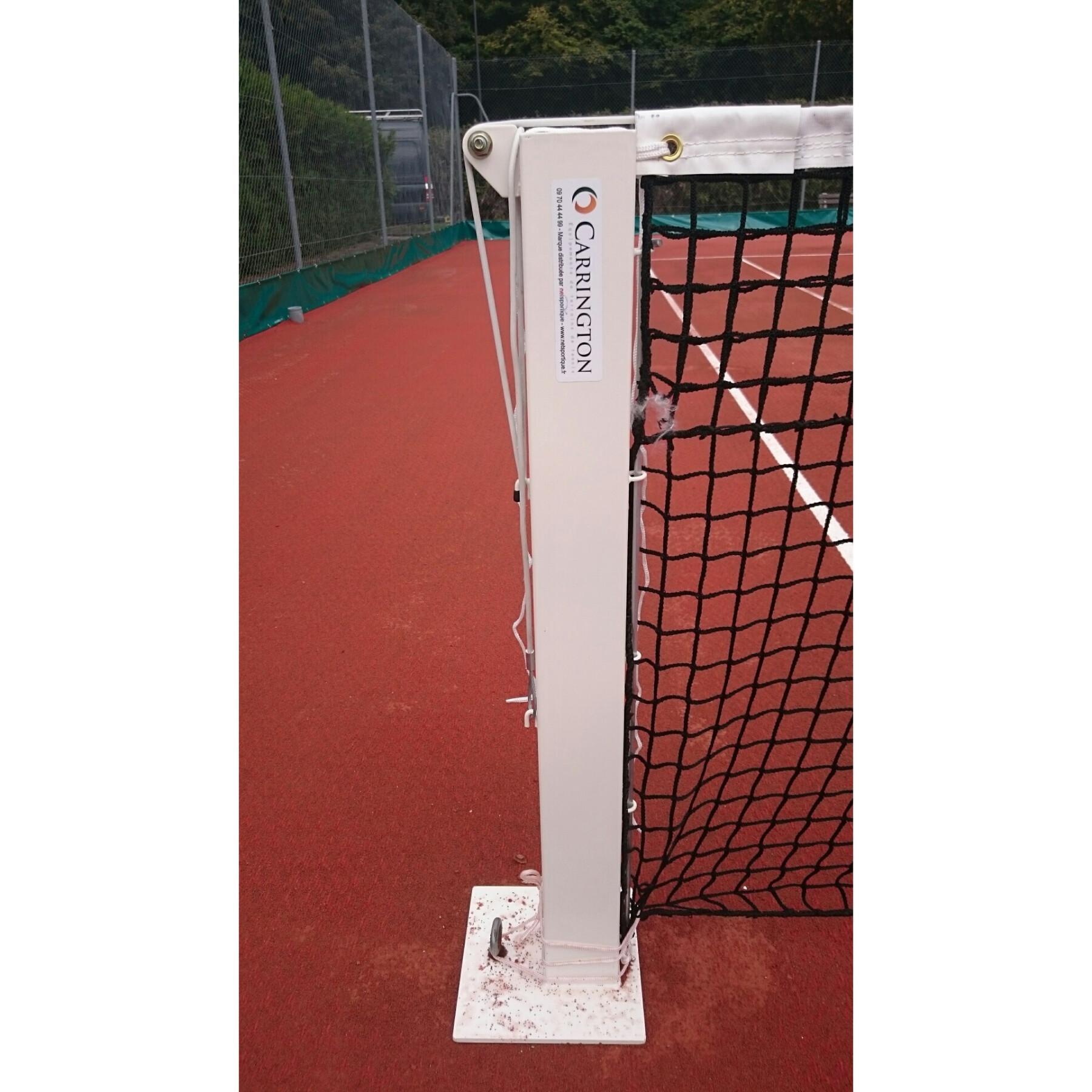 Tennis posts on base plates Carrington