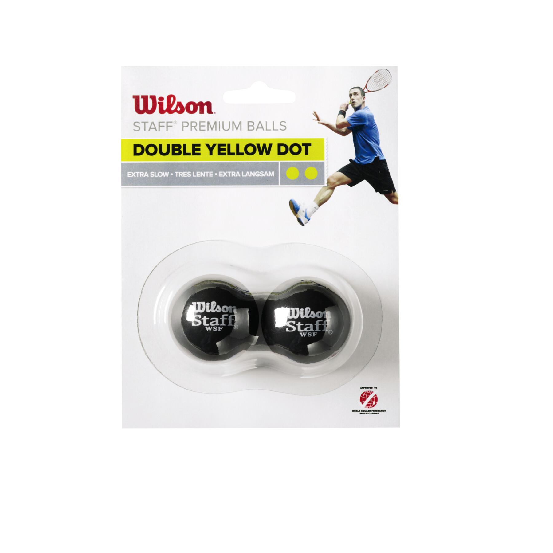 Set of 2 squash balls Wilson Staff