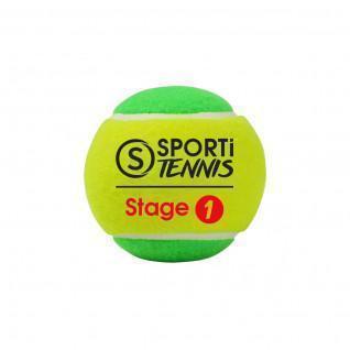 Bag of 3 tennis balls stage 1 Sporti France
