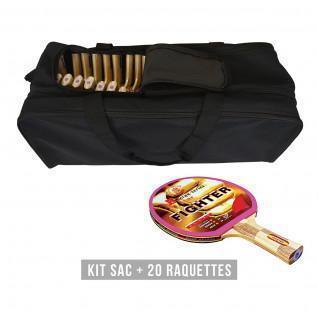 Racket kit (bag + 20 rackets) Sporti France Fighter
