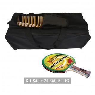 Racket kit (bag + 20 rackets) Sporti Hurricane