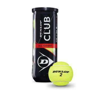 Set of 3 tennis balls Dunlop club