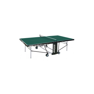 Indoor table tennis table with castor and net Donic 800