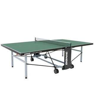 Weatherproof outdoor table tennis table with castors and net Donic 1000