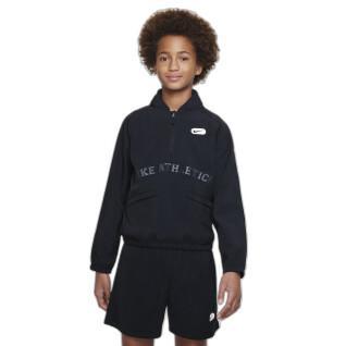 Sweatshirt 1/2 zip woven child Nike ATHL
