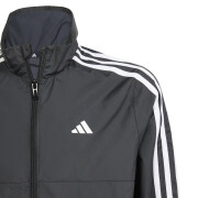 Girl's zip-up hooded tracksuit jacket adidas Essentials