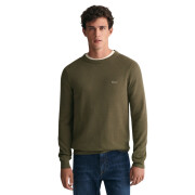 Round-neck sweatshirt in cotton pique Gant