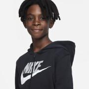 Sweatshirt zipped hooded child Nike Club Fleece+ HBR